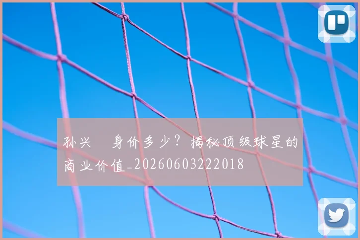 孙兴慜身价多少?揭秘顶级球星的商业价值_20260603222018